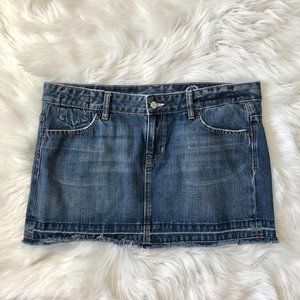 Gap Distressed Denim Mini Skirt 14